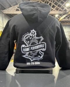 Knight Performance Hoodie White Screen Print